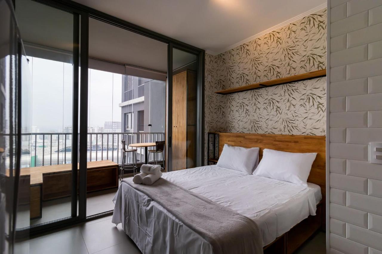 상파울루 Studio Em Frente Ao Allianz Parque Com Piscina Na Cobertura - Vn 16 아파트 외부 사진