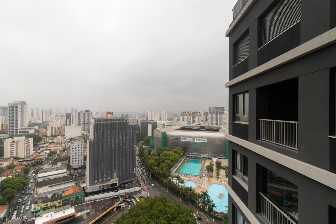 상파울루 Studio Em Frente Ao Allianz Parque Com Piscina Na Cobertura - Vn 16 아파트 외부 사진