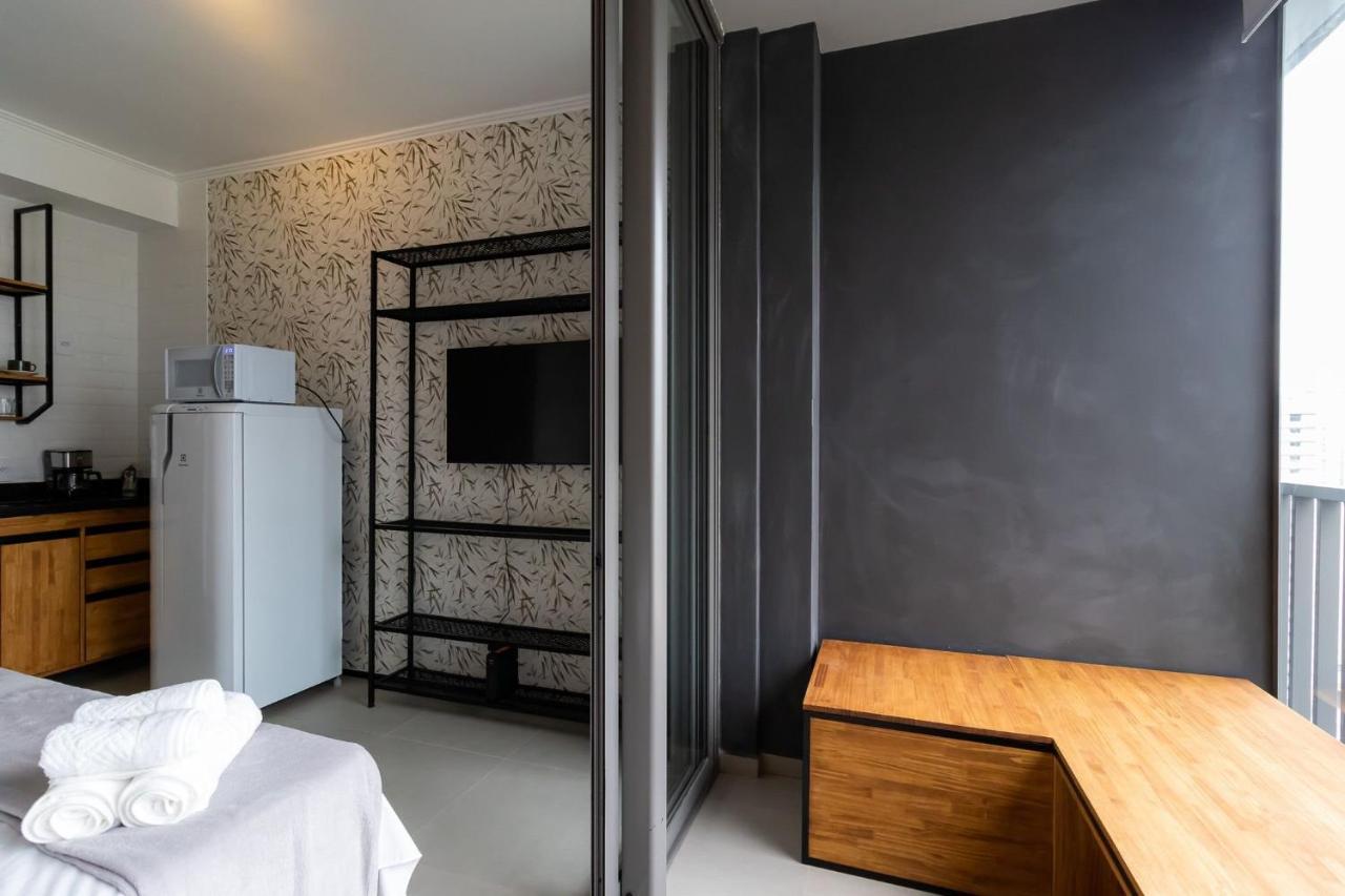 상파울루 Studio Em Frente Ao Allianz Parque Com Piscina Na Cobertura - Vn 16 아파트 외부 사진