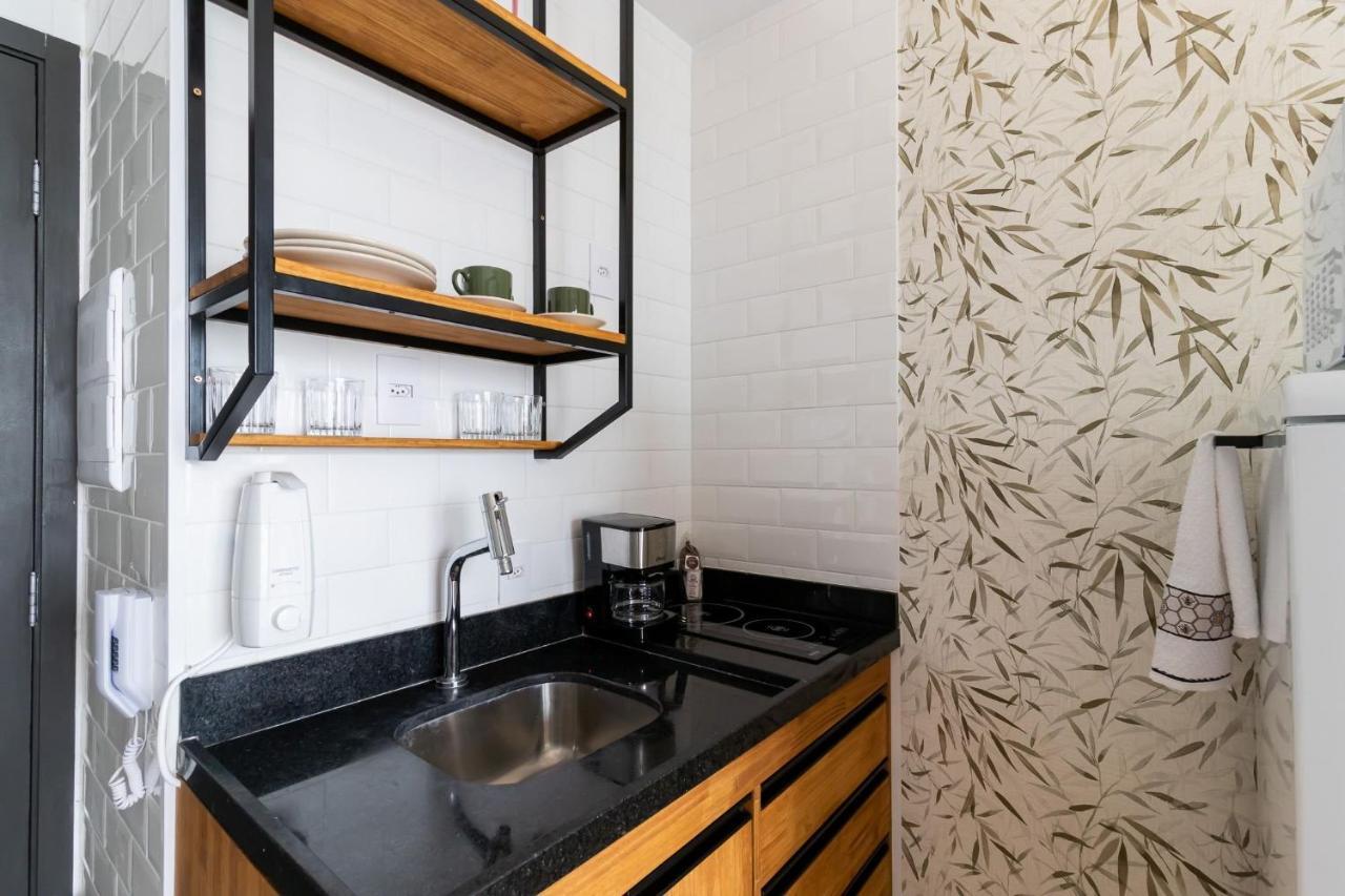 상파울루 Studio Em Frente Ao Allianz Parque Com Piscina Na Cobertura - Vn 16 아파트 외부 사진