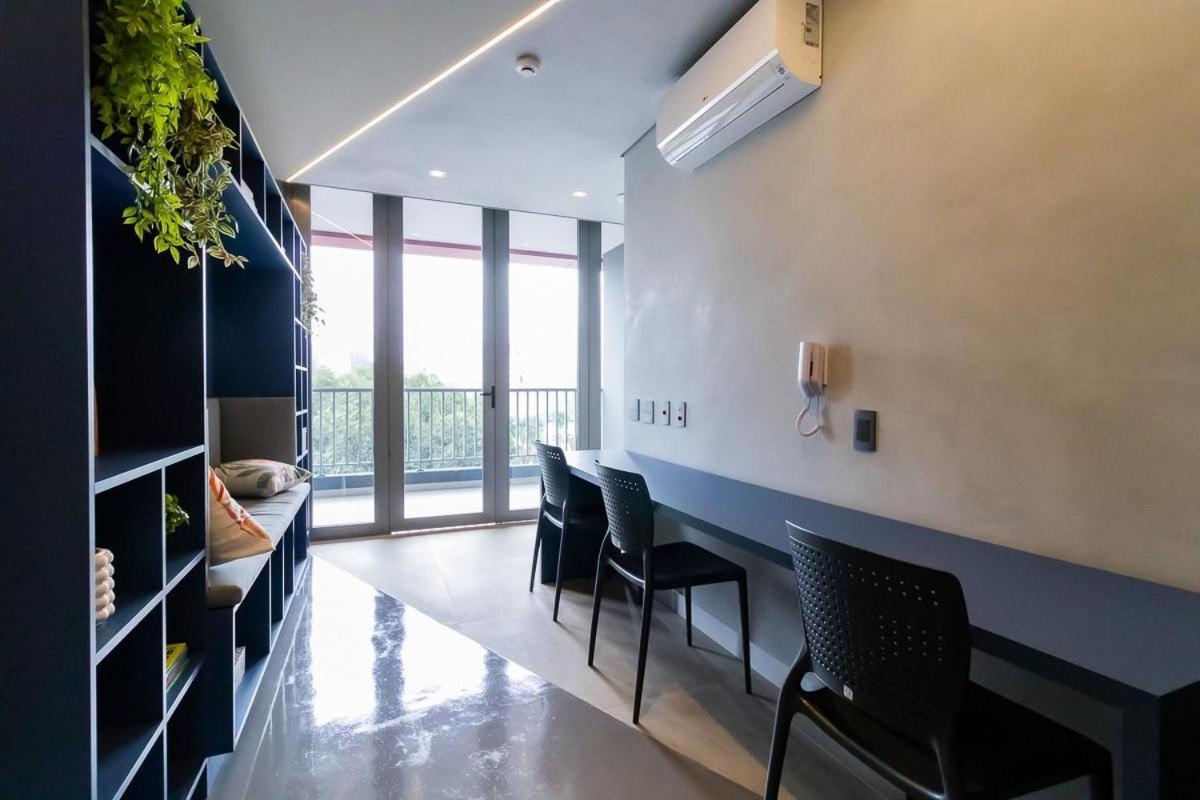 상파울루 Studio Em Frente Ao Allianz Parque Com Piscina Na Cobertura - Vn 16 아파트 외부 사진