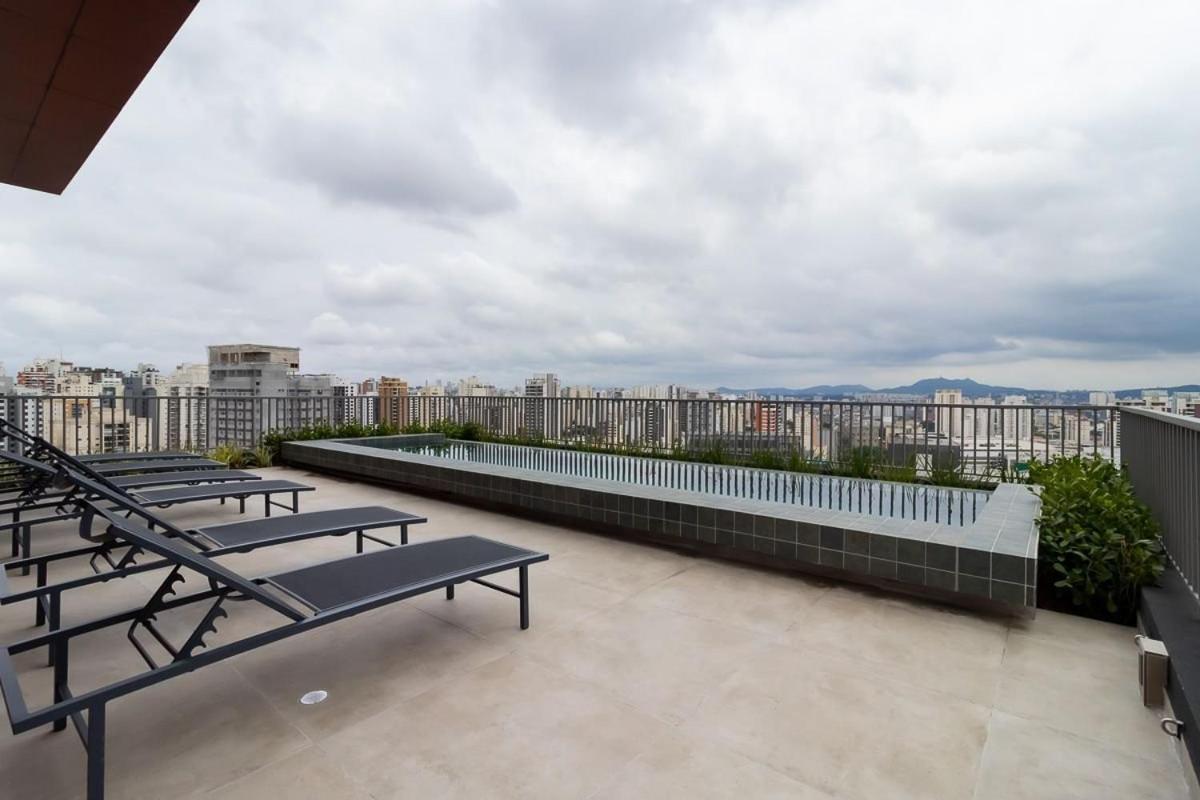 상파울루 Studio Em Frente Ao Allianz Parque Com Piscina Na Cobertura - Vn 16 아파트 외부 사진