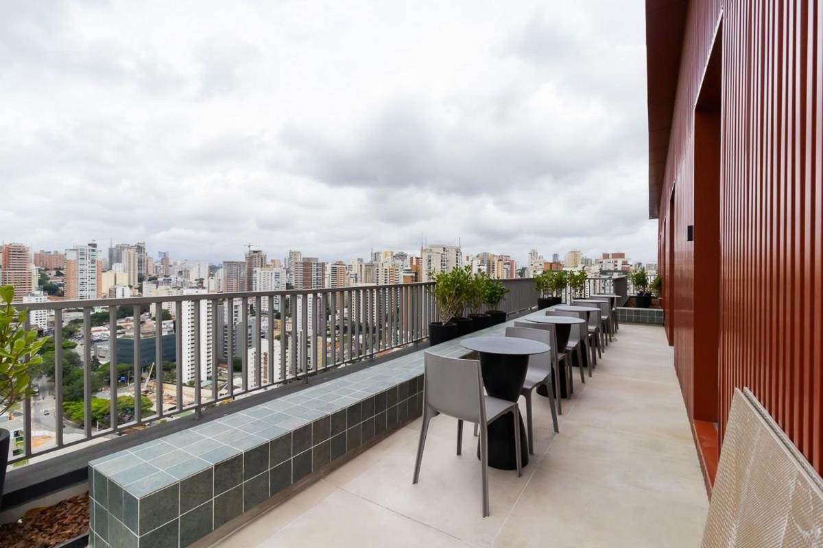 상파울루 Studio Em Frente Ao Allianz Parque Com Piscina Na Cobertura - Vn 16 아파트 외부 사진