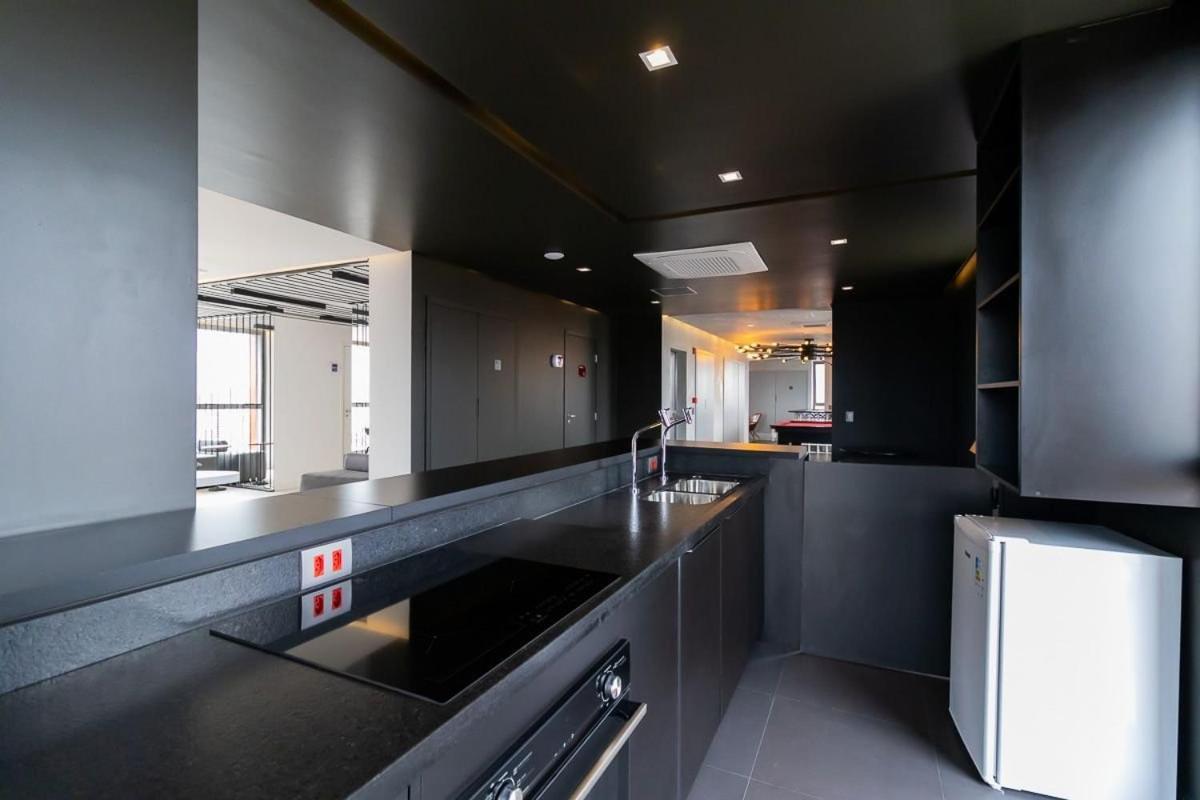 상파울루 Studio Em Frente Ao Allianz Parque Com Piscina Na Cobertura - Vn 16 아파트 외부 사진