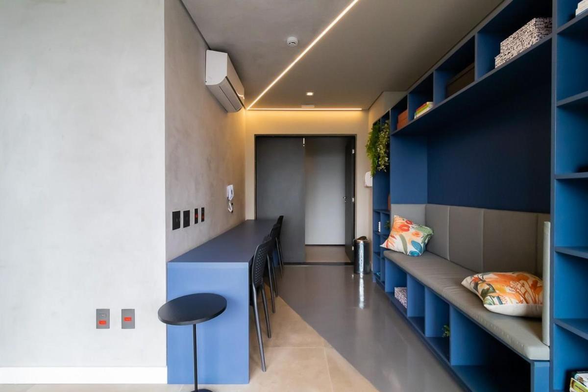 상파울루 Studio Em Frente Ao Allianz Parque Com Piscina Na Cobertura - Vn 16 아파트 외부 사진