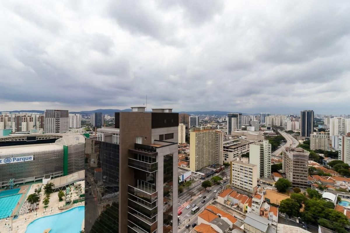 상파울루 Studio Em Frente Ao Allianz Parque Com Piscina Na Cobertura - Vn 16 아파트 외부 사진